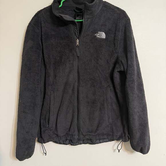 The North Face Osito Fleece Jacket Womens Black Full Zip Sherpa - Picture 1 of 5